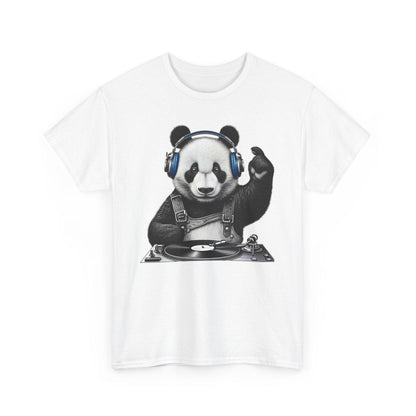 Funny DJ Panda T-Shirt | Funny Vintage Musician Graphic Tee - Stylfer