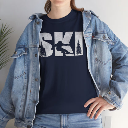 Alpine Downhill Ski T-shirt - Winter Sports Snow Skiing Graphic Tee