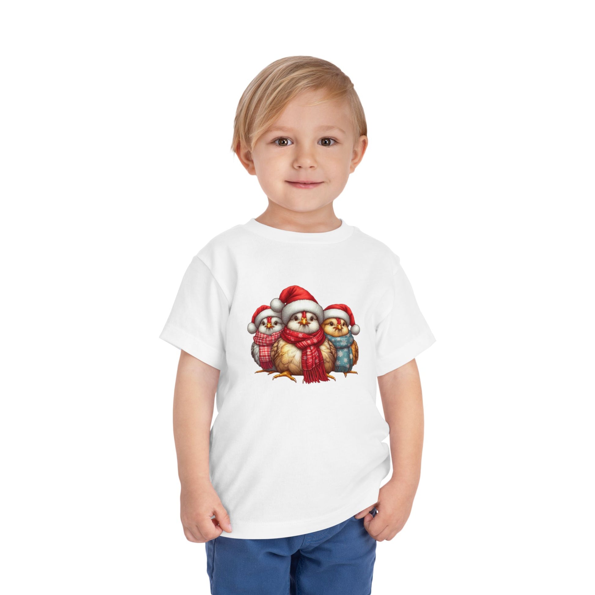 Christmas Chickens Funny Shirt | Animal Lovers Farmer Xmas Tee - Stylfer