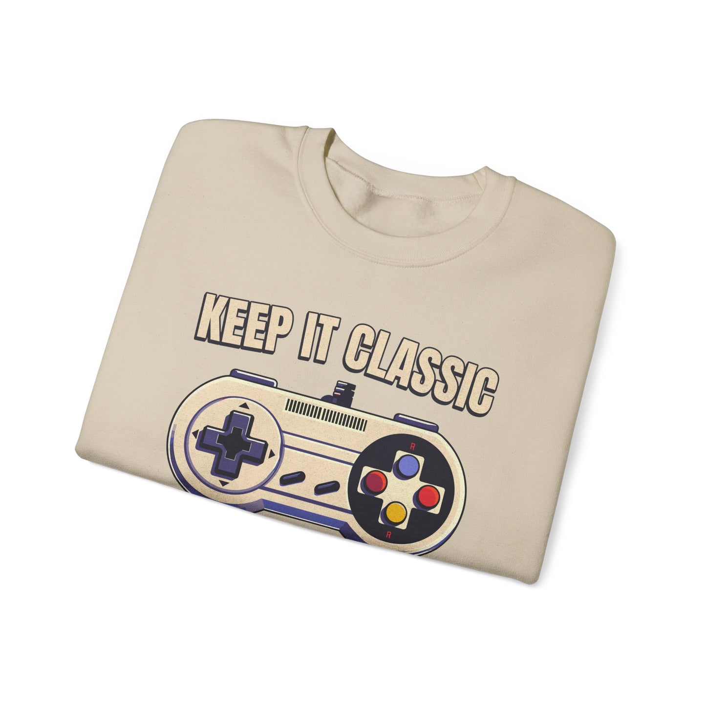 Keep It Classic Gamer Sweatshirt - Vintage Controller Design