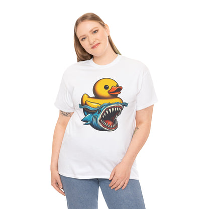 Monster Duck Shark T-Shirt – Funny Horror Novelty Graphic Tee