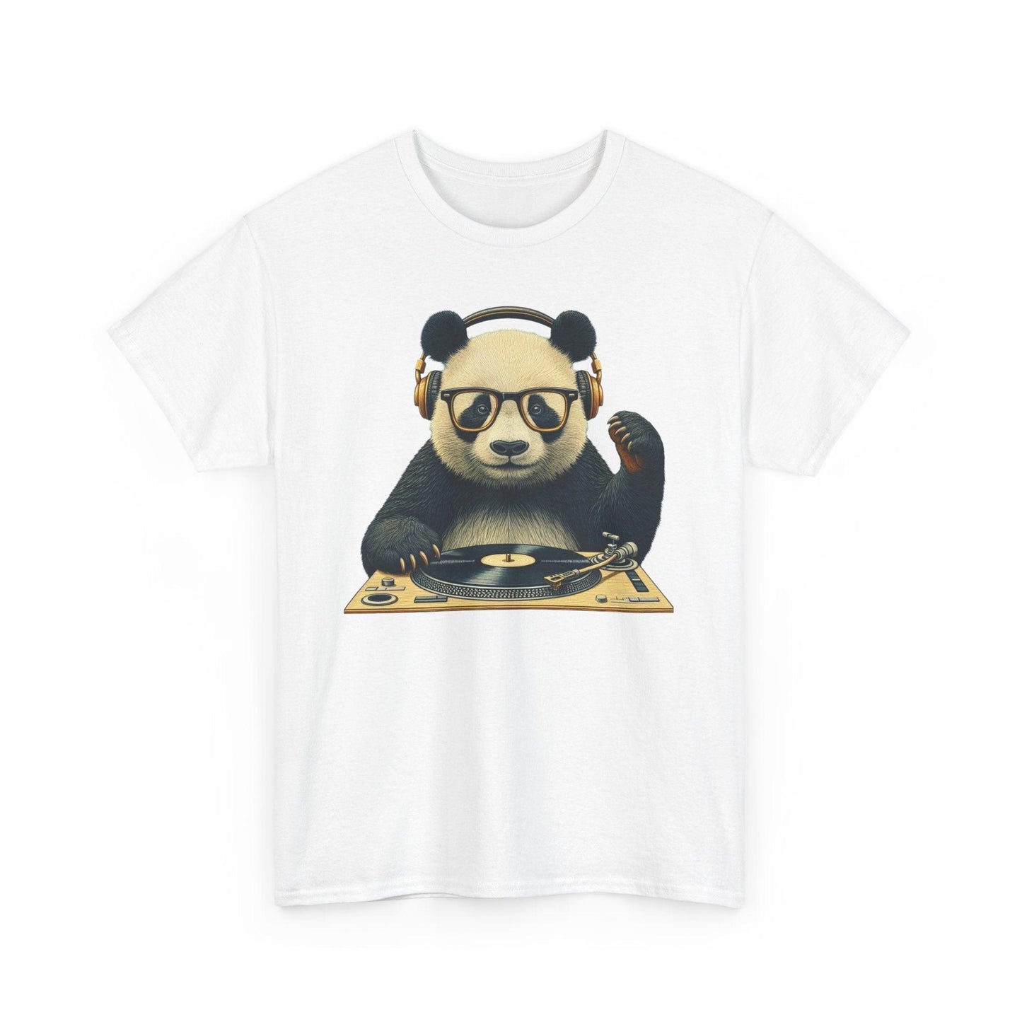 DJ Panda Shirt | Funny Vintage Musician Graphic Tee - Stylfer