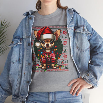 Chihuahua Christmas T-Shirt – Cute Funny Holiday Dog Lovers Tee - Stylfer