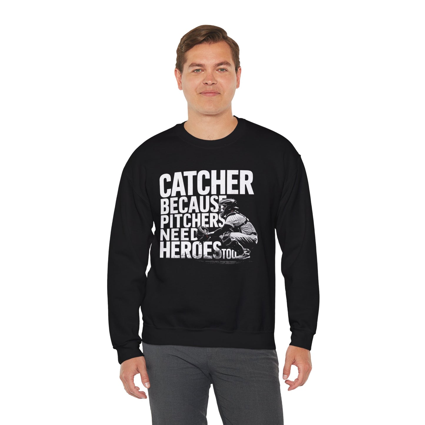 Catcher Baseball Sweatshirt – Cozy Sports Graphic Pullover