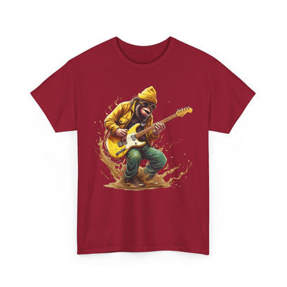 Monkey Guitar T-Shirt | Cool Monkey Music Shirt for Men & Women - Stylfer