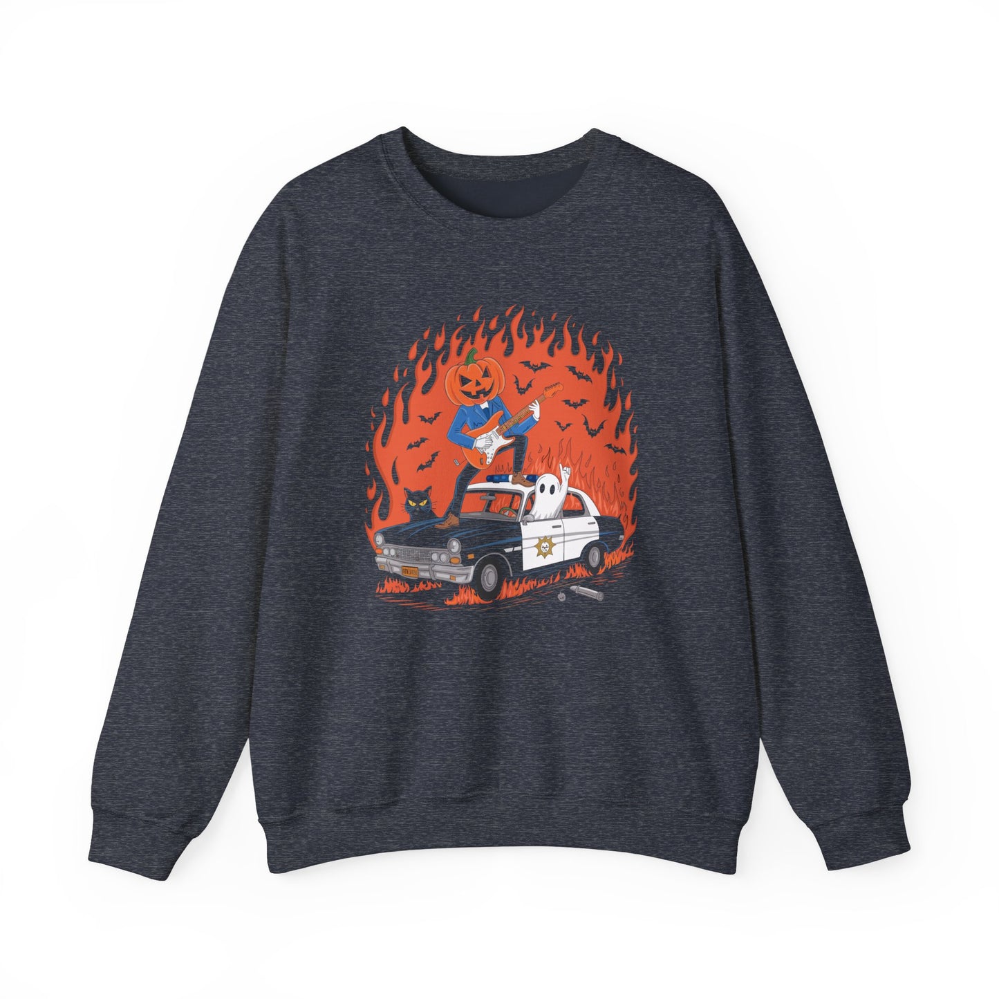 Crazy Pumpkin Adventure Sweatshirt – Horror Rock Spooky Halloween Pullover