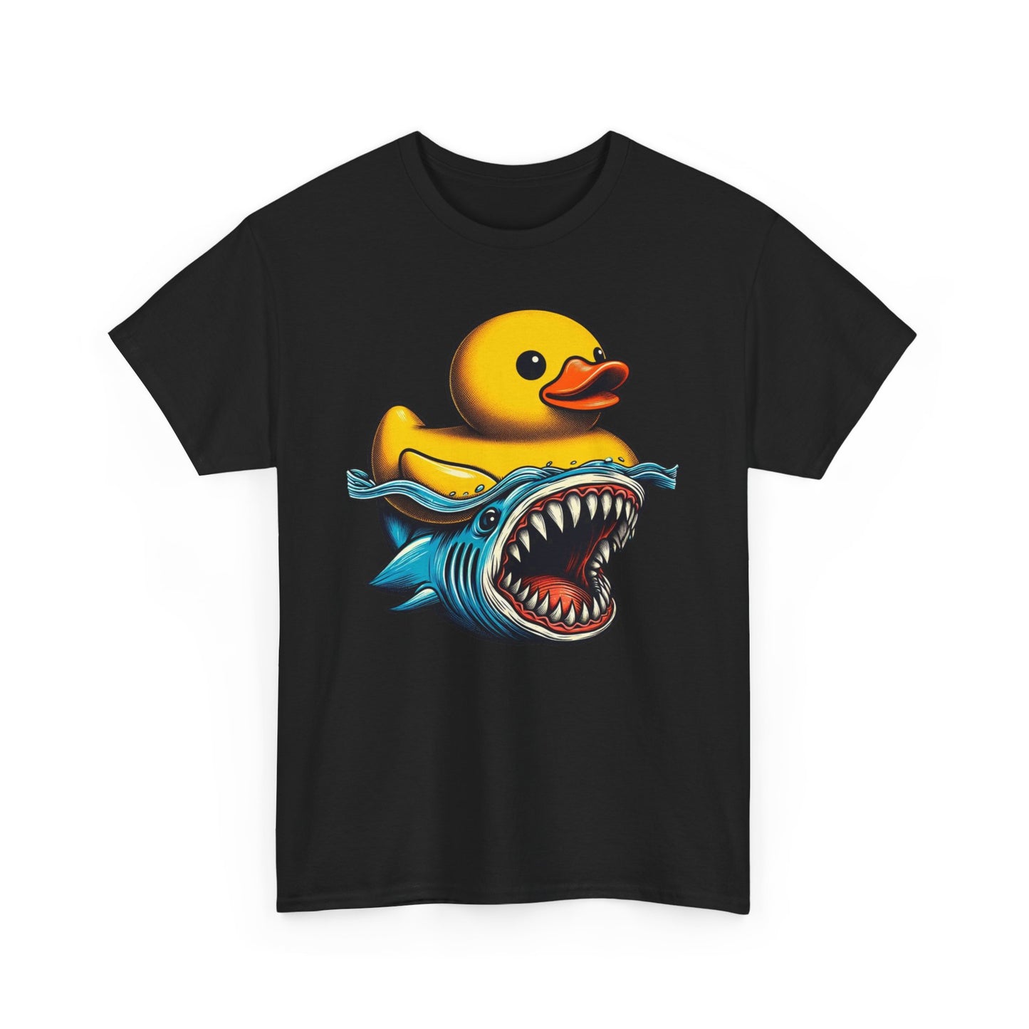 Monster Duck Shark T-Shirt – Funny Horror Novelty Graphic Tee