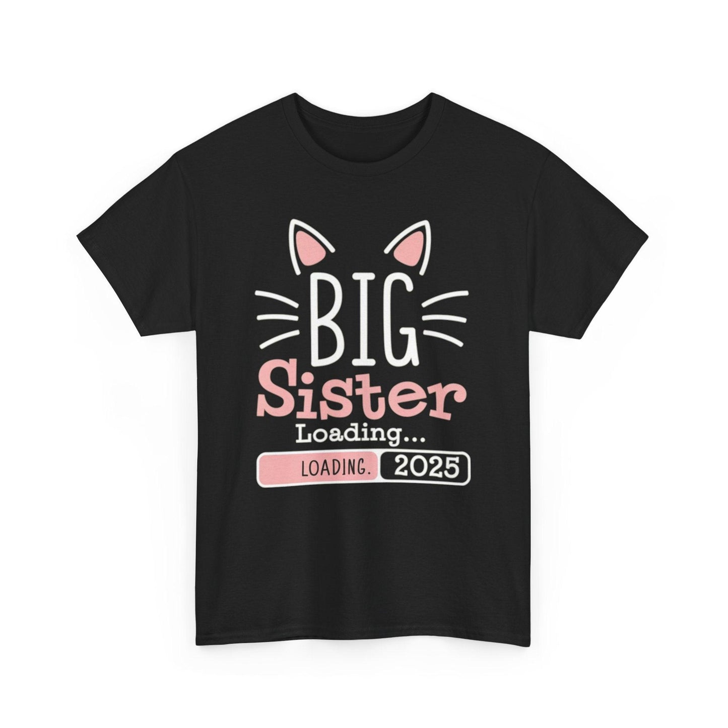 Promoted to Big Sister 2025 Shirt | Funny Cat Lovers Tee - Stylfer