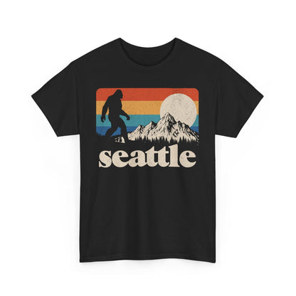 Bigfoot Seattle Mountains Retro Shirt | Vintage Design - Stylfer