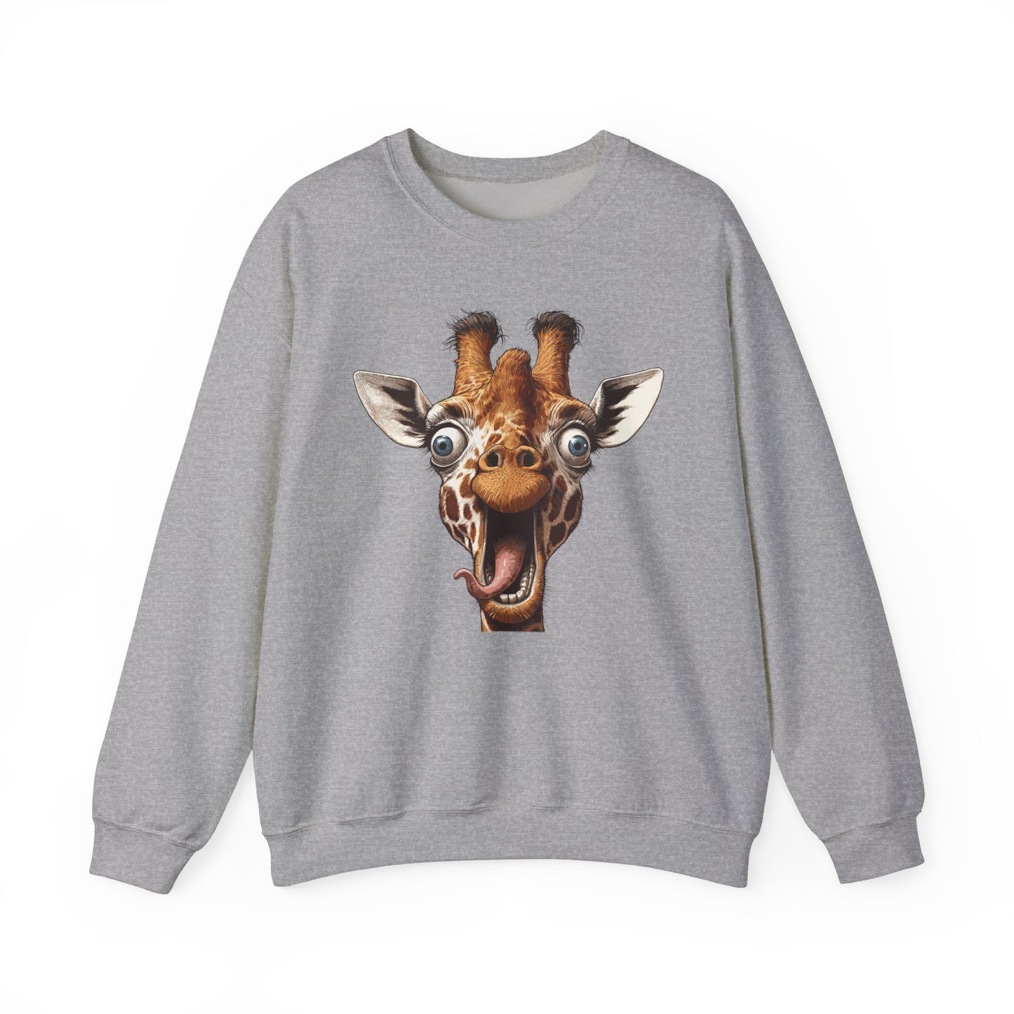 Funny Giraffe Sweatshirt – Cozy Humor & Wildlife Lover's Sweater