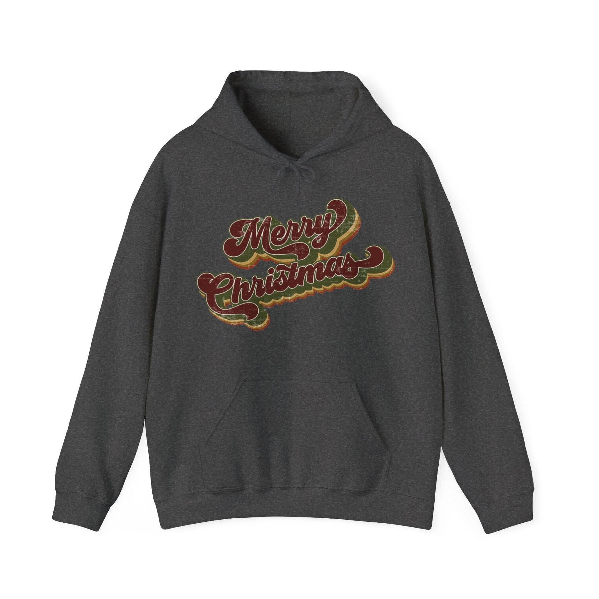 Merry Christmas Vintage Hoodie – Holiday Cheer in Classic Style - Stylfer