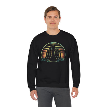 Retro Chess Sweatshirt | Cozy Vintage Chessboard Graphic Pullover