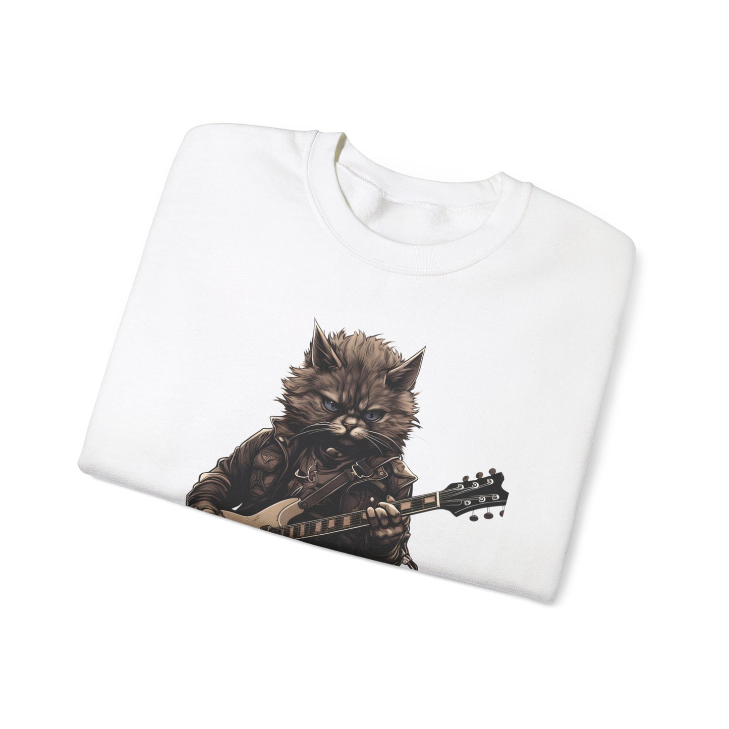 Cat Dad Guitar Sweatshirt | Funny Cat Mom Pullover