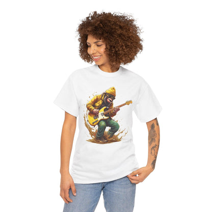 Monkey Guitar T-Shirt | Cool Monkey Music Shirt for Men & Women - Stylfer