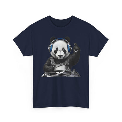 Funny DJ Panda T-Shirt | Funny Vintage Musician Graphic Tee - Stylfer