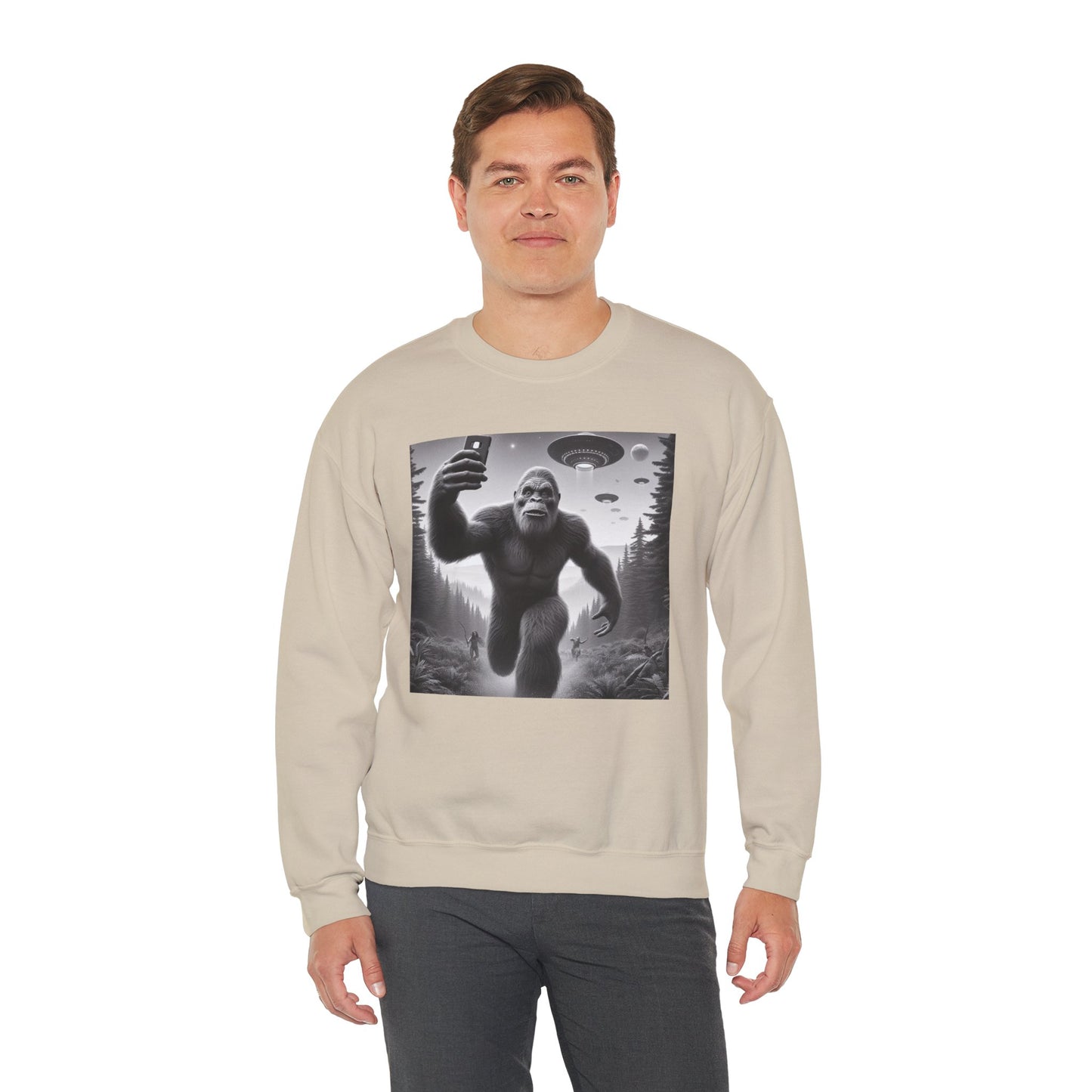 Bigfoot Sasquatch Alien Sweatshirt | Funny Cryptid Pullover