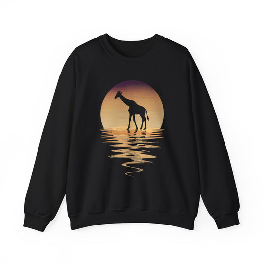 Retro Giraffe Sweatshirt – Vintage Wildlife Lovers Sweater