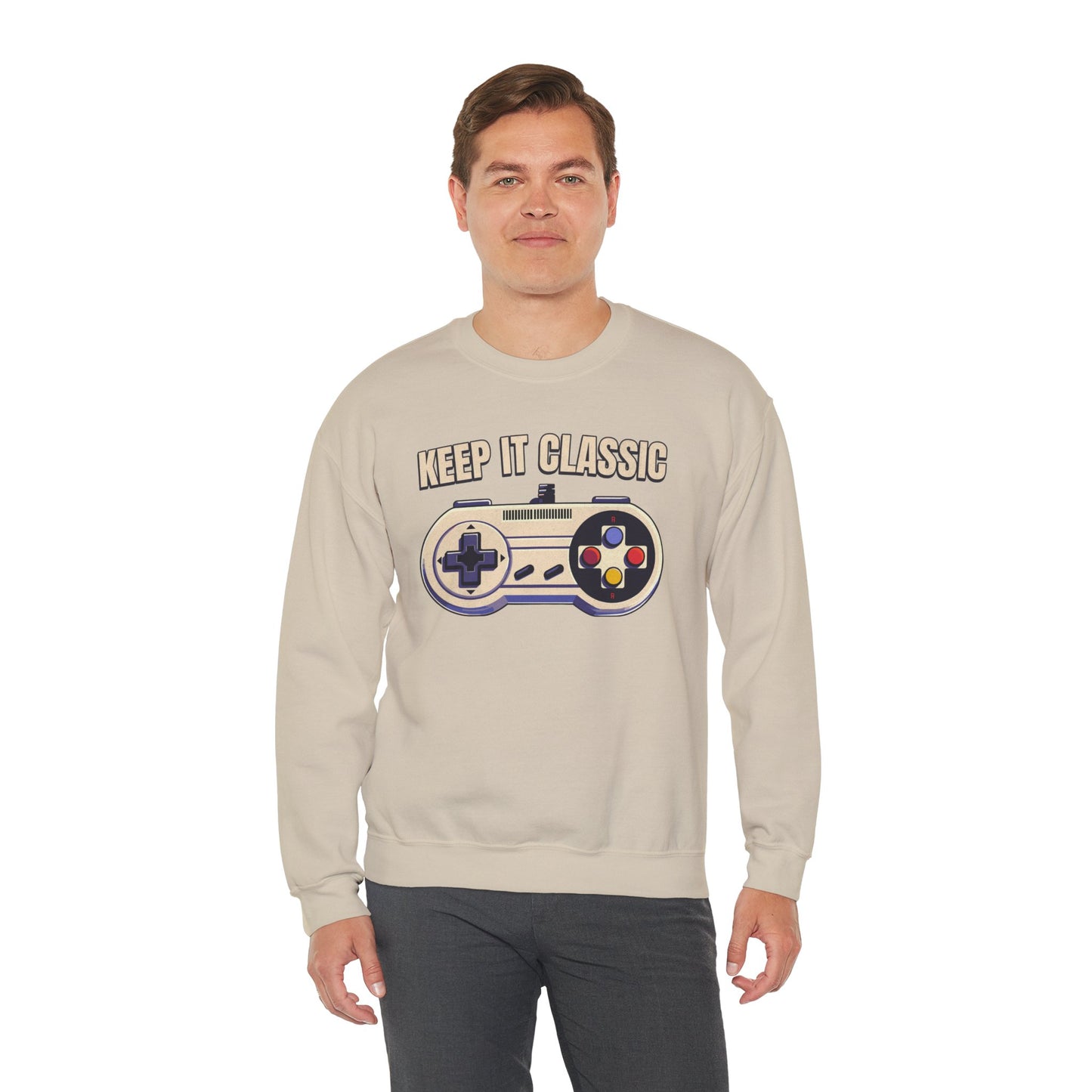 Keep It Classic Gamer Sweatshirt - Vintage Controller Design