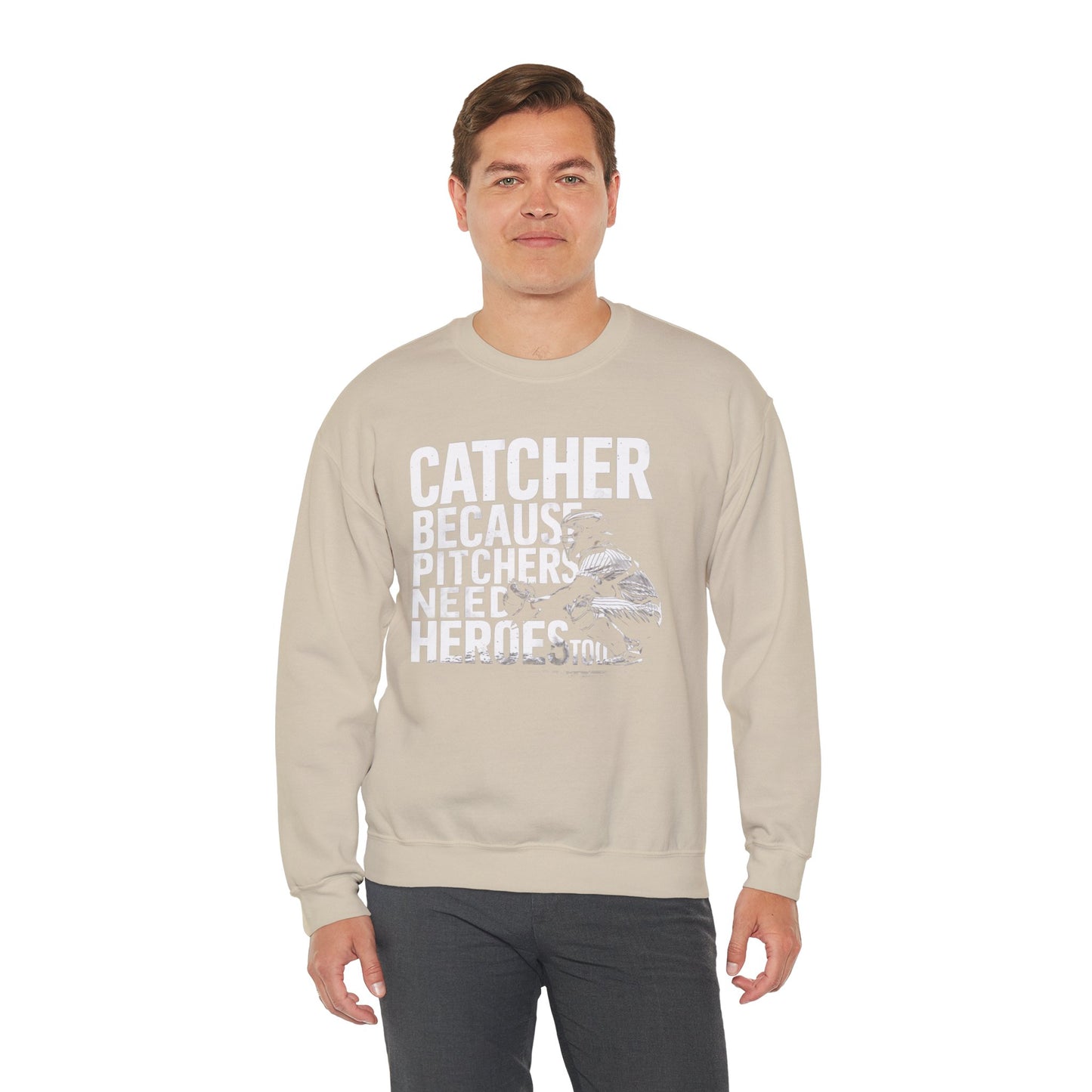 Catcher Baseball Sweatshirt – Cozy Sports Graphic Pullover