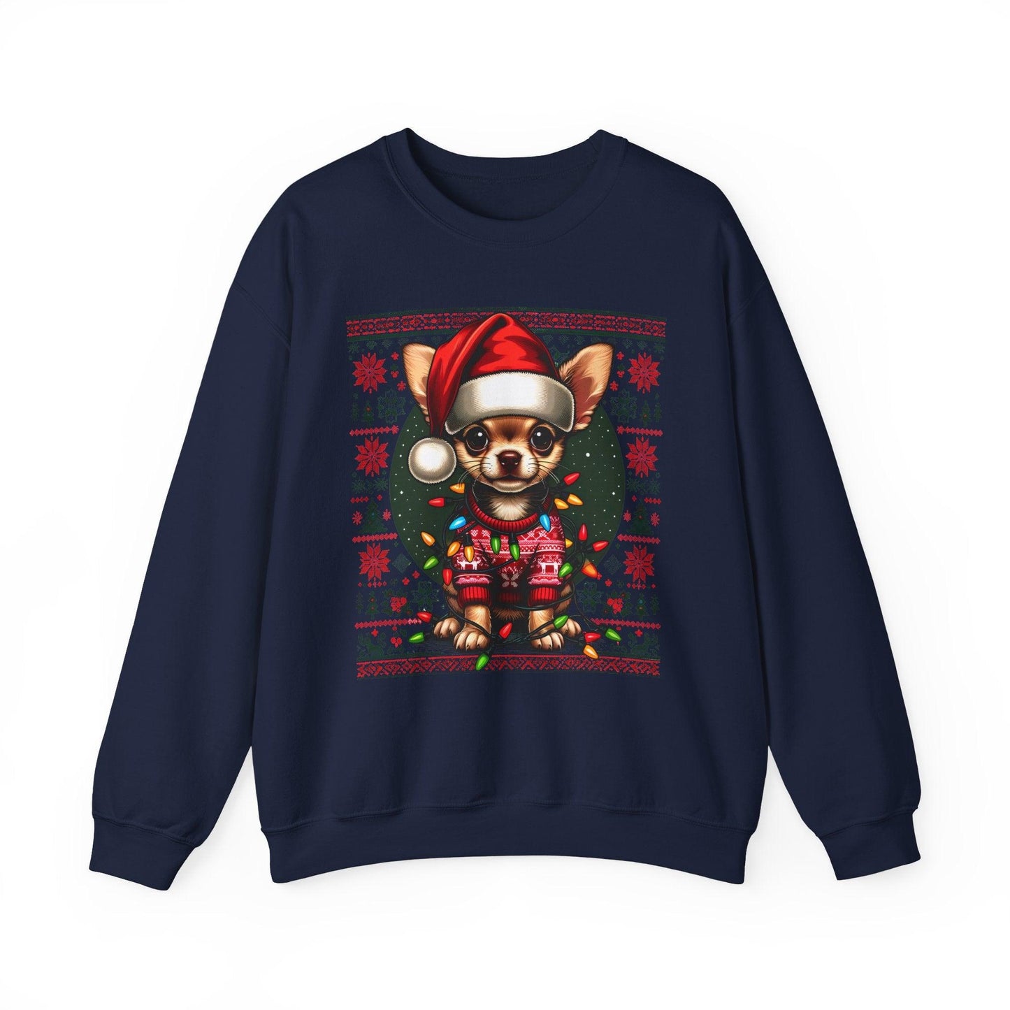 Funny Chihuahua Christmas Sweatshirt – Dog Lovers Holiday Sweater - Stylfer