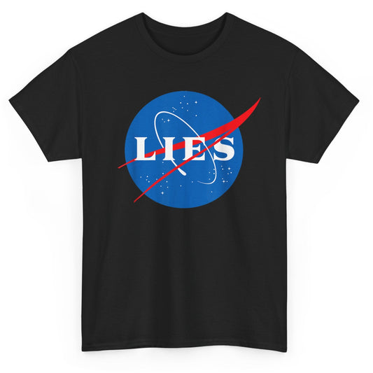 The Earth Is Flat Funny T-Shirt | Flat Earth Society Lies Graphic Tee