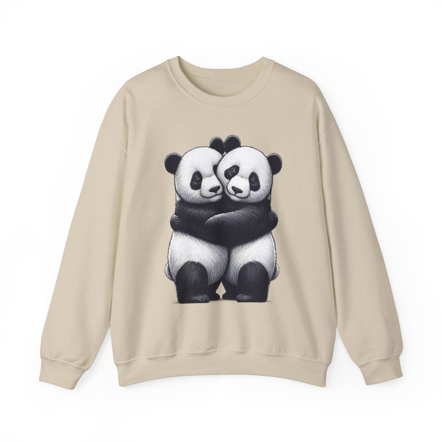 Panda Love Couples Sweatshirt – Cozy Panda Hug Pullover