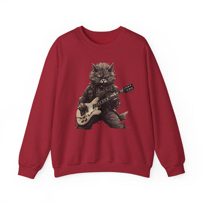 Cat Dad Guitar Sweatshirt | Funny Cat Mom Pullover