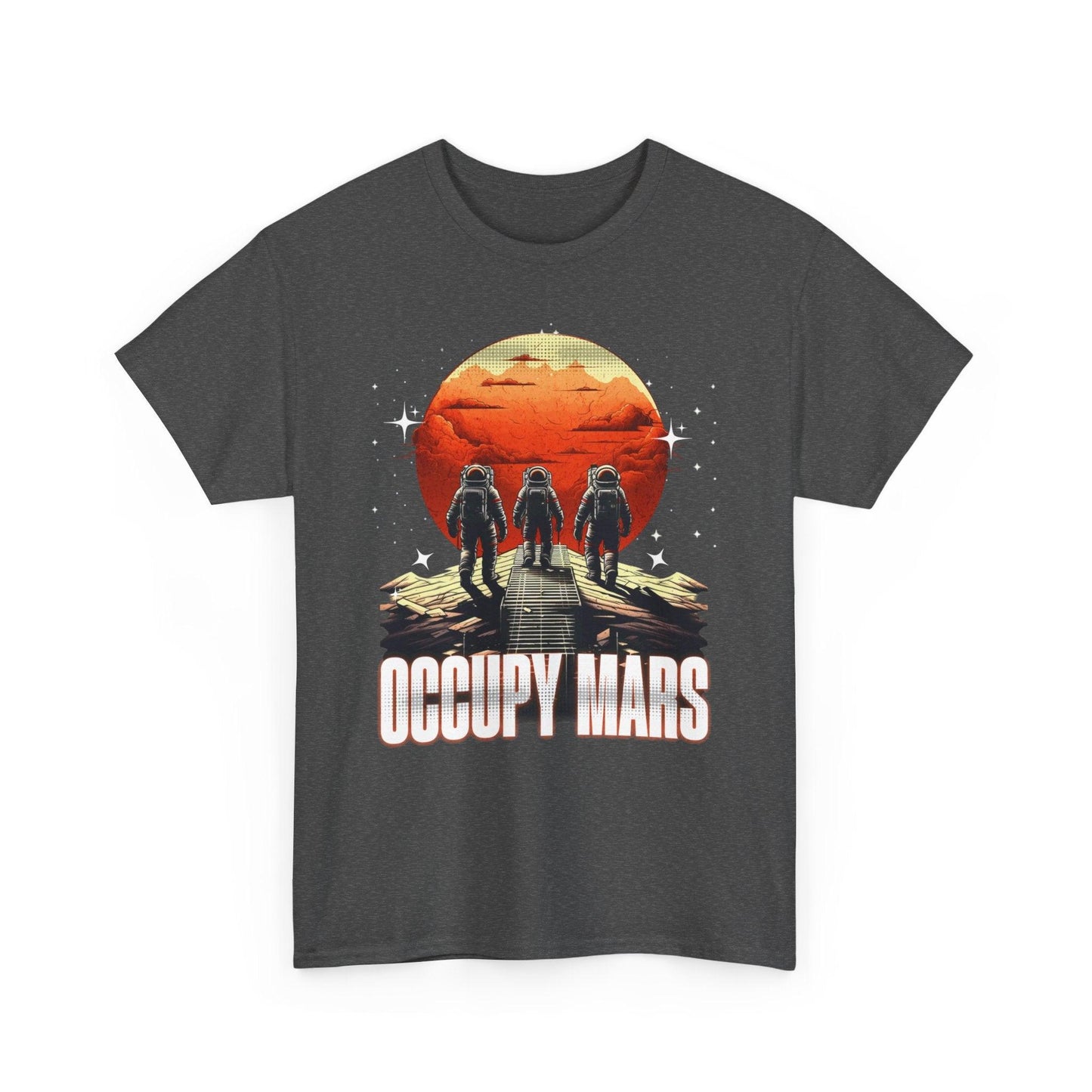 Occupy Mars Space T-Shirt | Astronaut & Space Exploration Tee - Stylfer