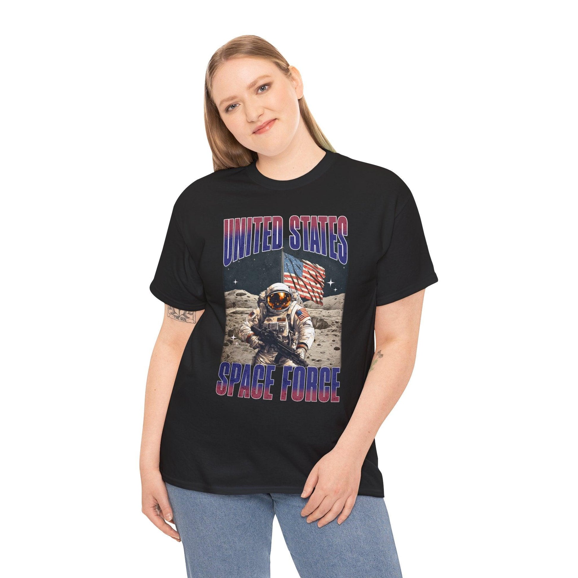 United States Space Force T-Shirt | Military Astronaut Patriotic Tee - Stylfer