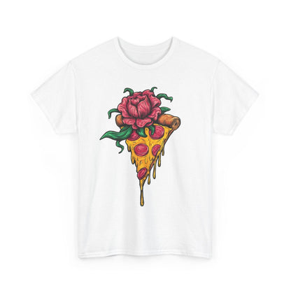 Floral Pizza Shirt | Funny and Unique Foodie Design - Stylfer