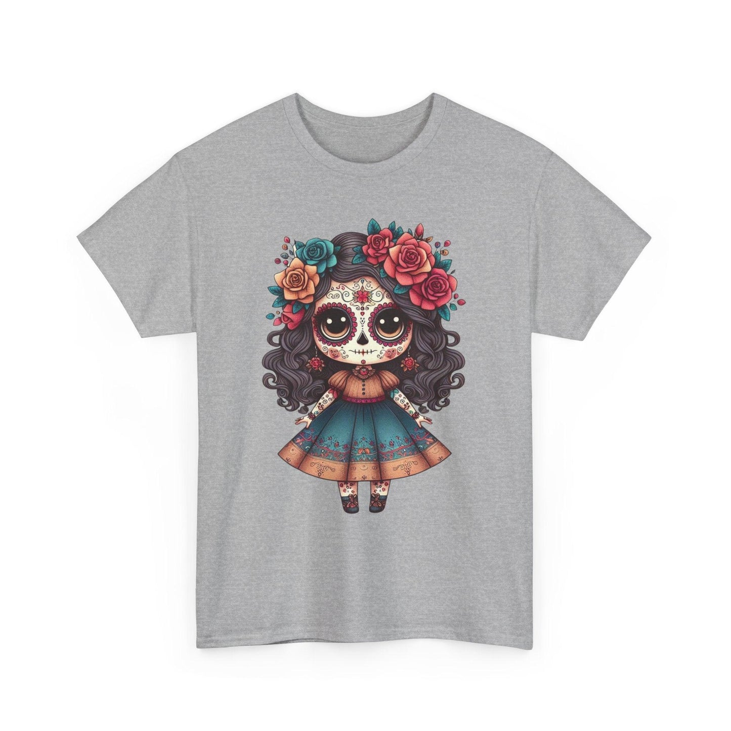 Sugar Skull Day of The Dead T-shirt - Stylfer