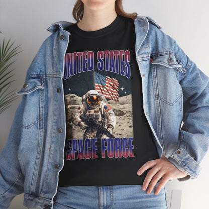 United States Space Force T-Shirt | Military Astronaut Patriotic Tee - Stylfer