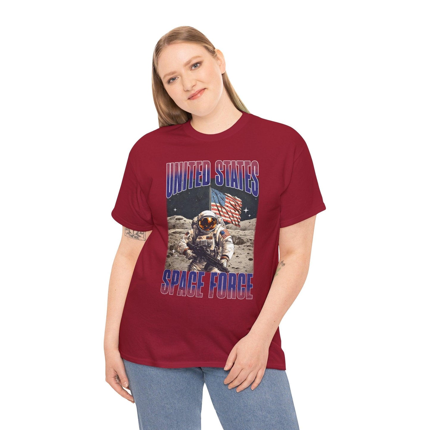 United States Space Force T-Shirt | Military Astronaut Patriotic Tee - Stylfer