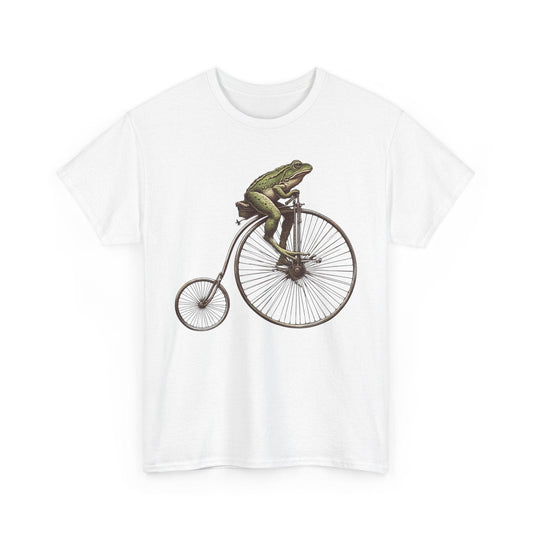 Cycling Frog Vintage Bicycle Shirt | Fun Retro Design - Stylfer