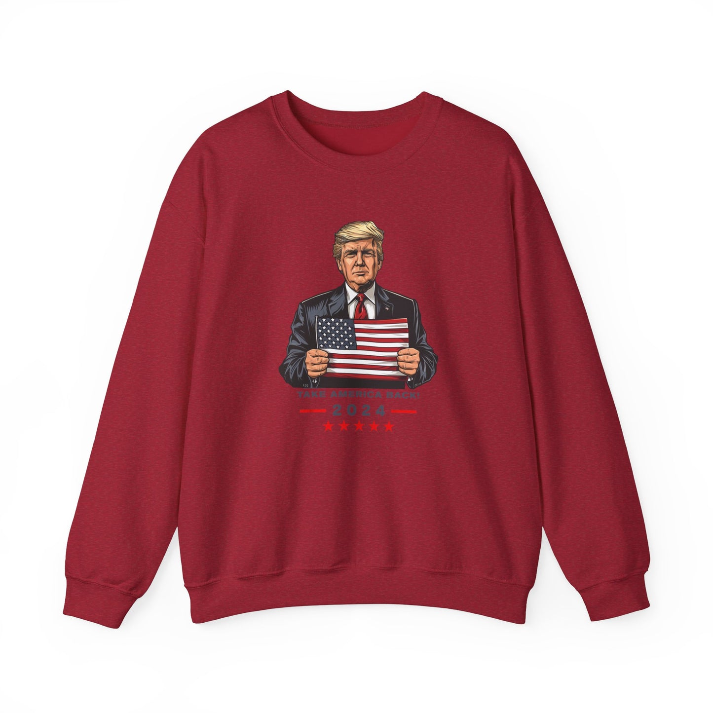 Donald Trump 2024 Patriotic Sweatshirt - Take America Back Pullover