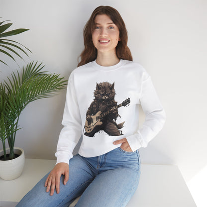 Cat Dad Guitar Sweatshirt | Funny Cat Mom Pullover