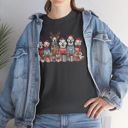 Merry Christmas Dog T-Shirt - Funny Dog Lovers Holiday Graphic Tee - Stylfer