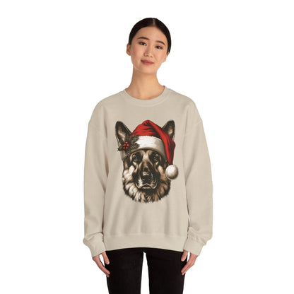 Funny German Shepherd Christmas Sweatshirt – Cozy Festive Dog Lover Apparel - Stylfer