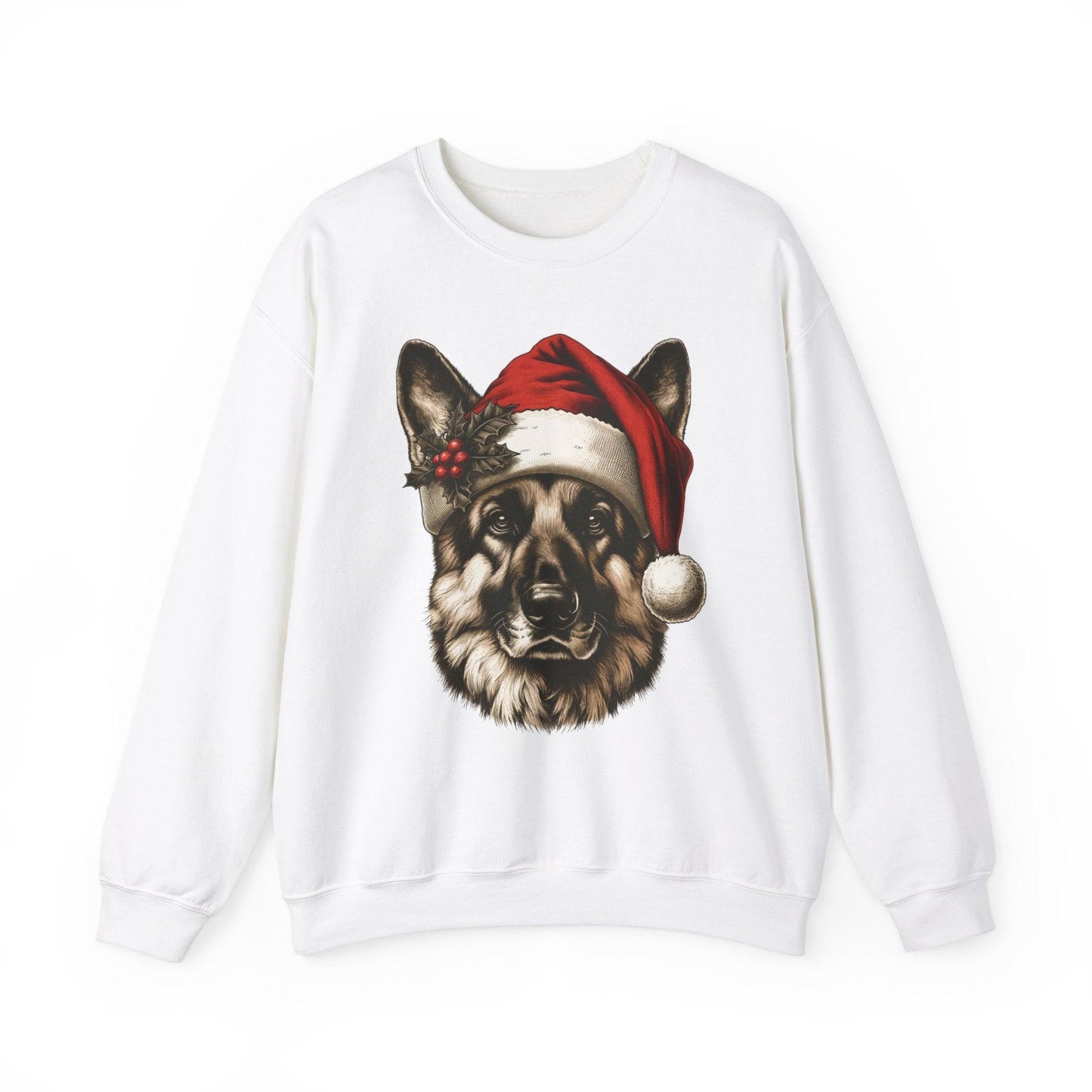 Funny German Shepherd Christmas Sweatshirt – Cozy Festive Dog Lover Apparel - Stylfer