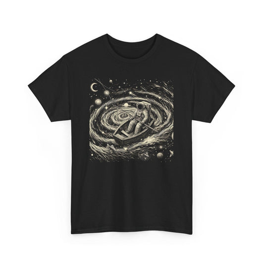 Artistic Astronaut Fishing Shirt | Galaxy Astronomy Graphic Tee - Stylfer