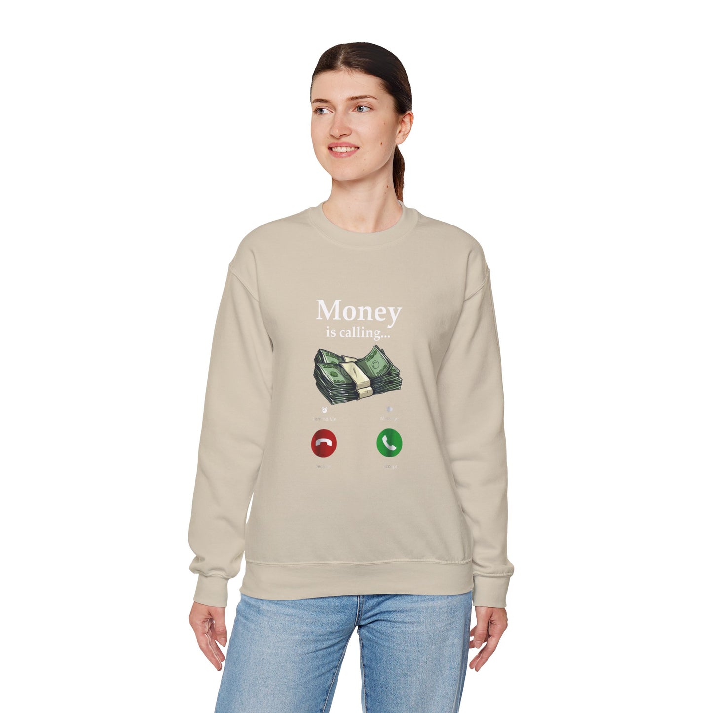 Money Is Calling Sweatshirt – Cozy and Funny Currency Trader Pullover