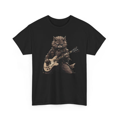 Funny Cat Guitar T-Shirt | Best Cat Dad & Cat Mom Tee