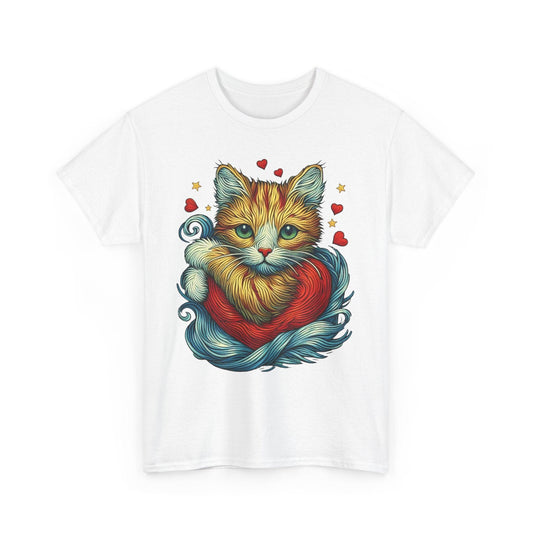 Love Valentine Cat T-Shirt - Stylfer