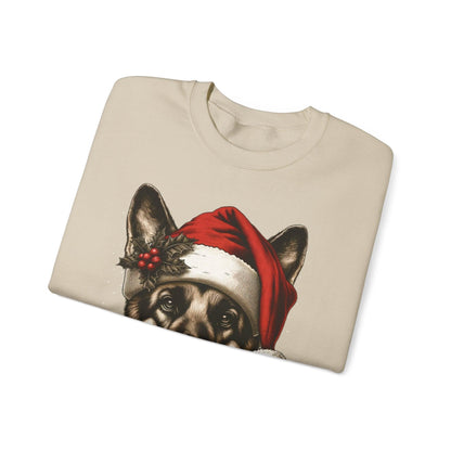 Funny German Shepherd Christmas Sweatshirt – Cozy Festive Dog Lover Apparel - Stylfer