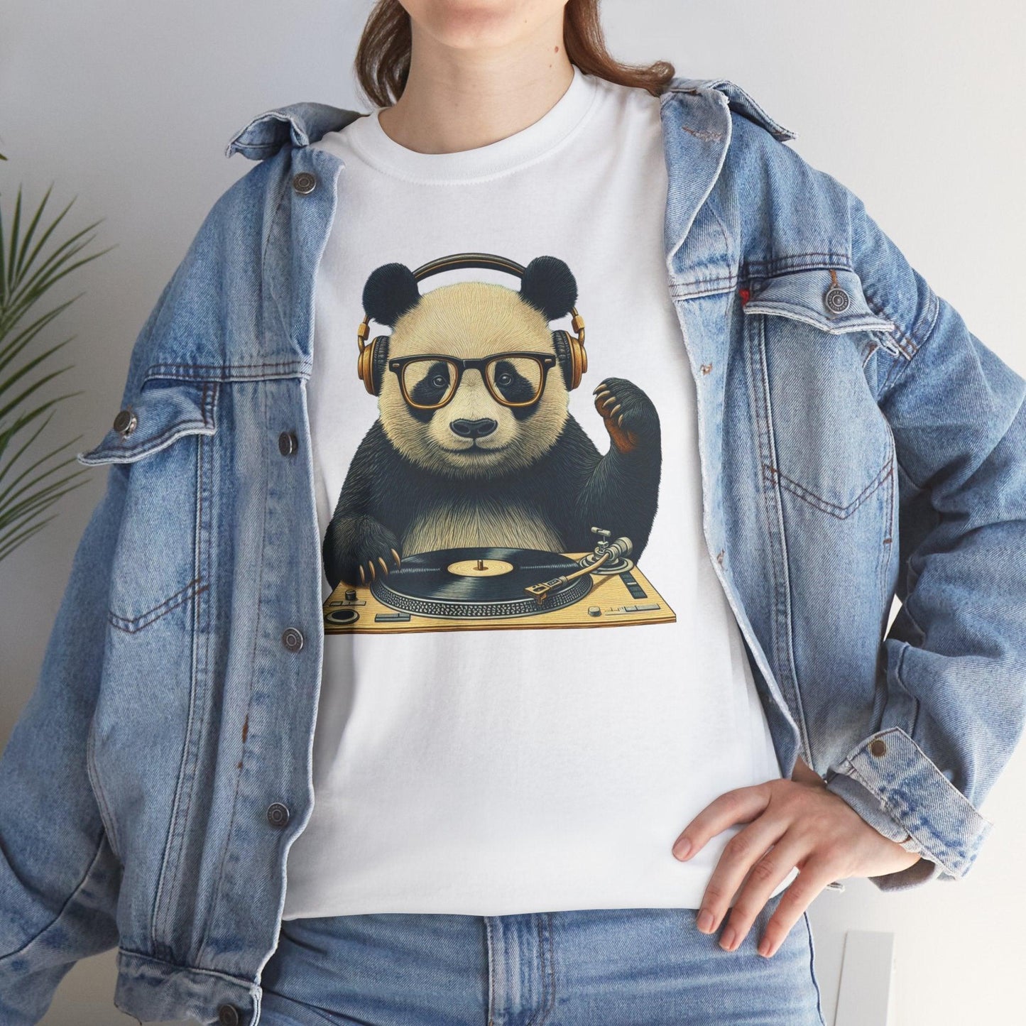 DJ Panda Shirt | Funny Vintage Musician Graphic Tee - Stylfer