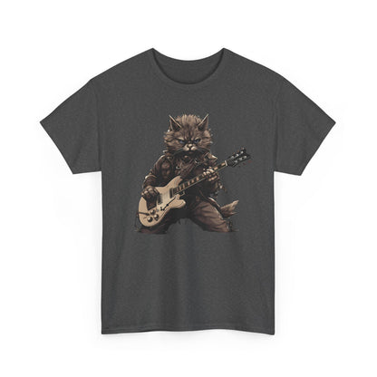 Funny Cat Guitar T-Shirt | Best Cat Dad & Cat Mom Tee