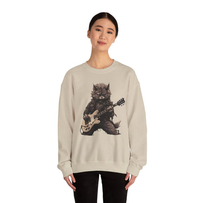 Cat Dad Guitar Sweatshirt | Funny Cat Mom Pullover