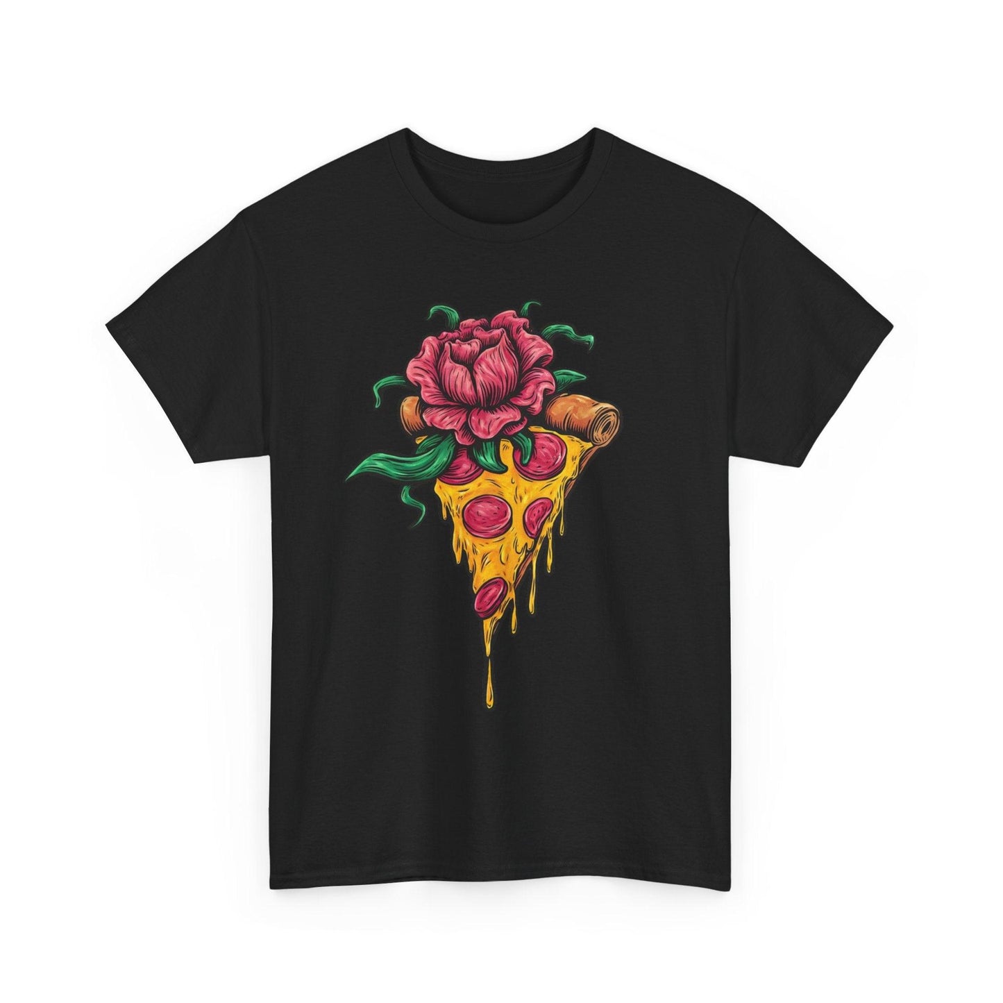 Floral Pizza Shirt | Funny and Unique Foodie Design - Stylfer