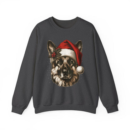 Funny German Shepherd Christmas Sweatshirt – Cozy Festive Dog Lover Apparel - Stylfer