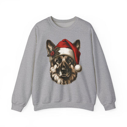 Funny German Shepherd Christmas Sweatshirt – Cozy Festive Dog Lover Apparel - Stylfer